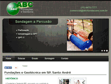 Tablet Screenshot of abcfundacoes.com.br